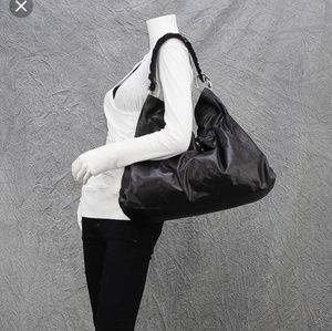 Black Gucci Large Sabrina Hobo